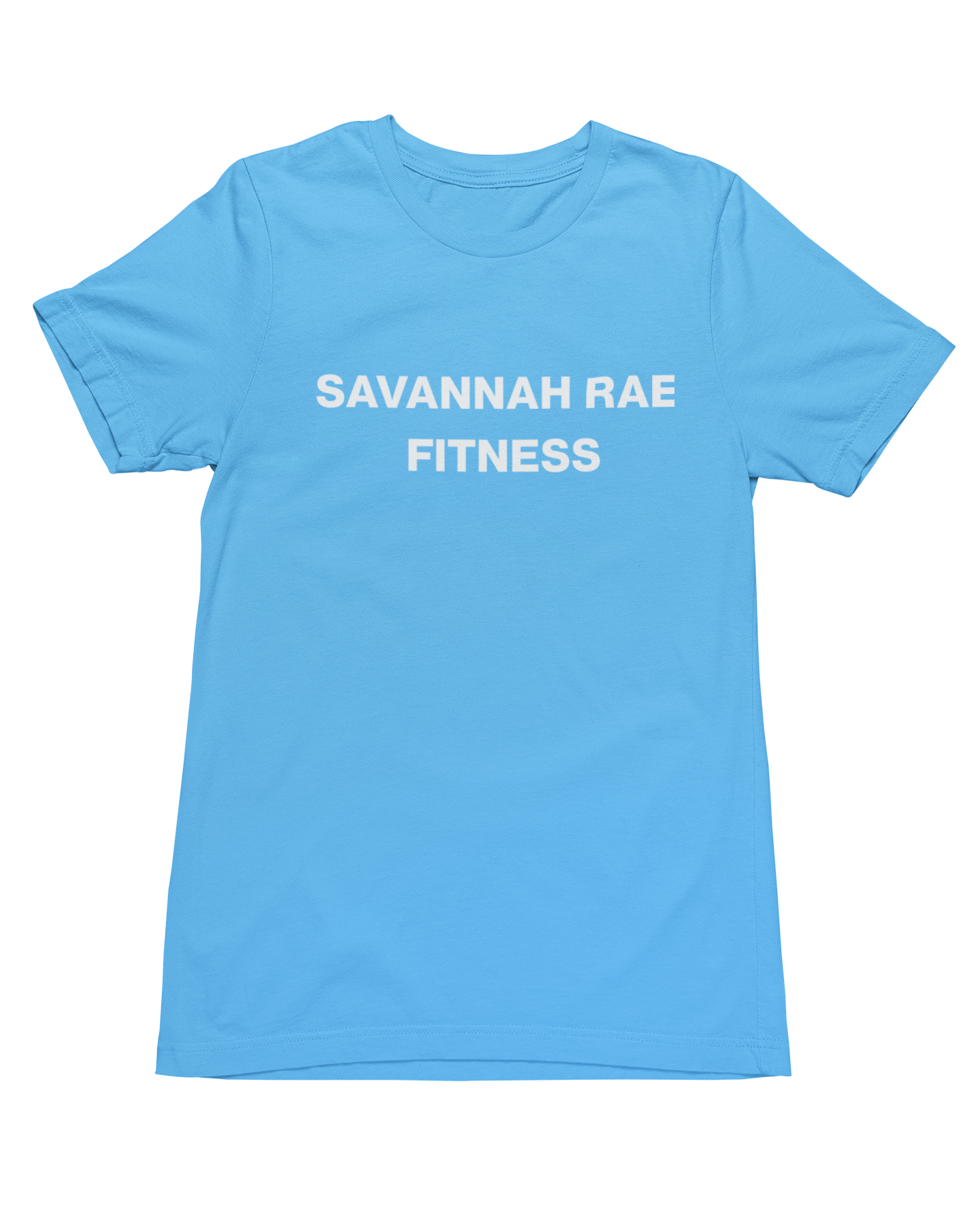 SAVANNAH RAE FITNESS SKY BLUE TEE