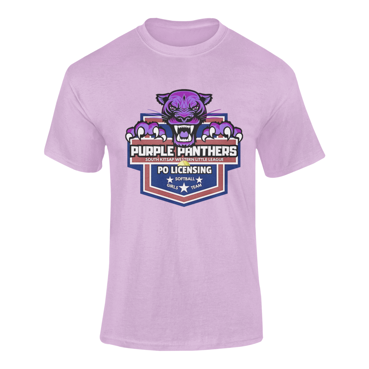 Purple Panthers Adult T-shirt