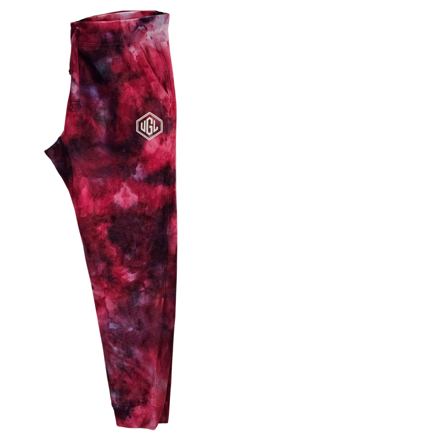 Custom Tie Dyed Heavy Weight Joggers - Berry Blast