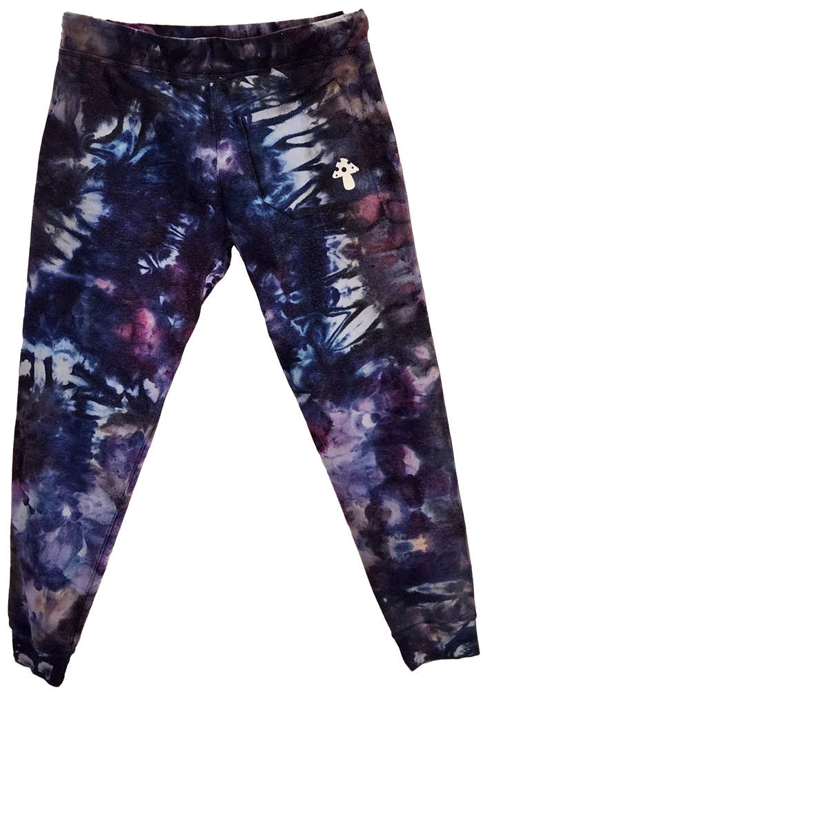 Custom Tie Dyed Heavy Weight Joggers - Cosmic Cobalt Grape