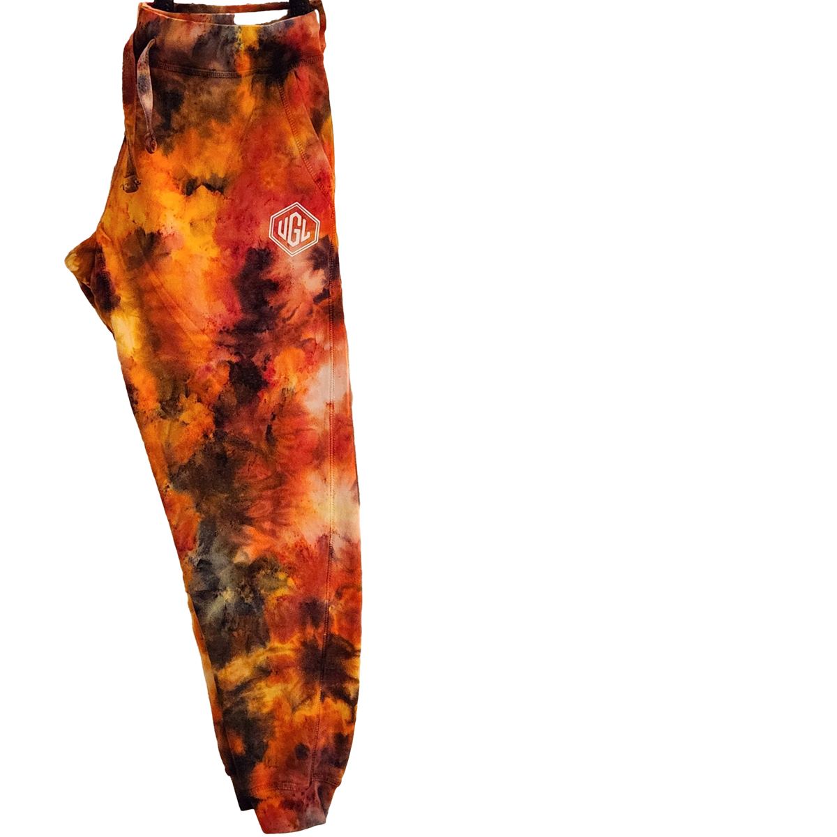 Custom Tie Dye Joggers - Volcanic Explosion