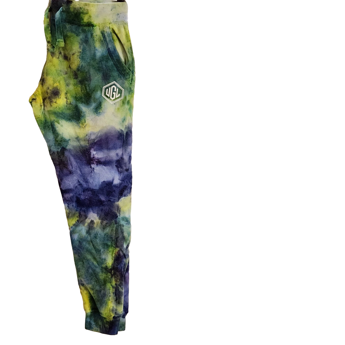 Custom Tie Dyed Heavy Weight Joggers - Aquamarine