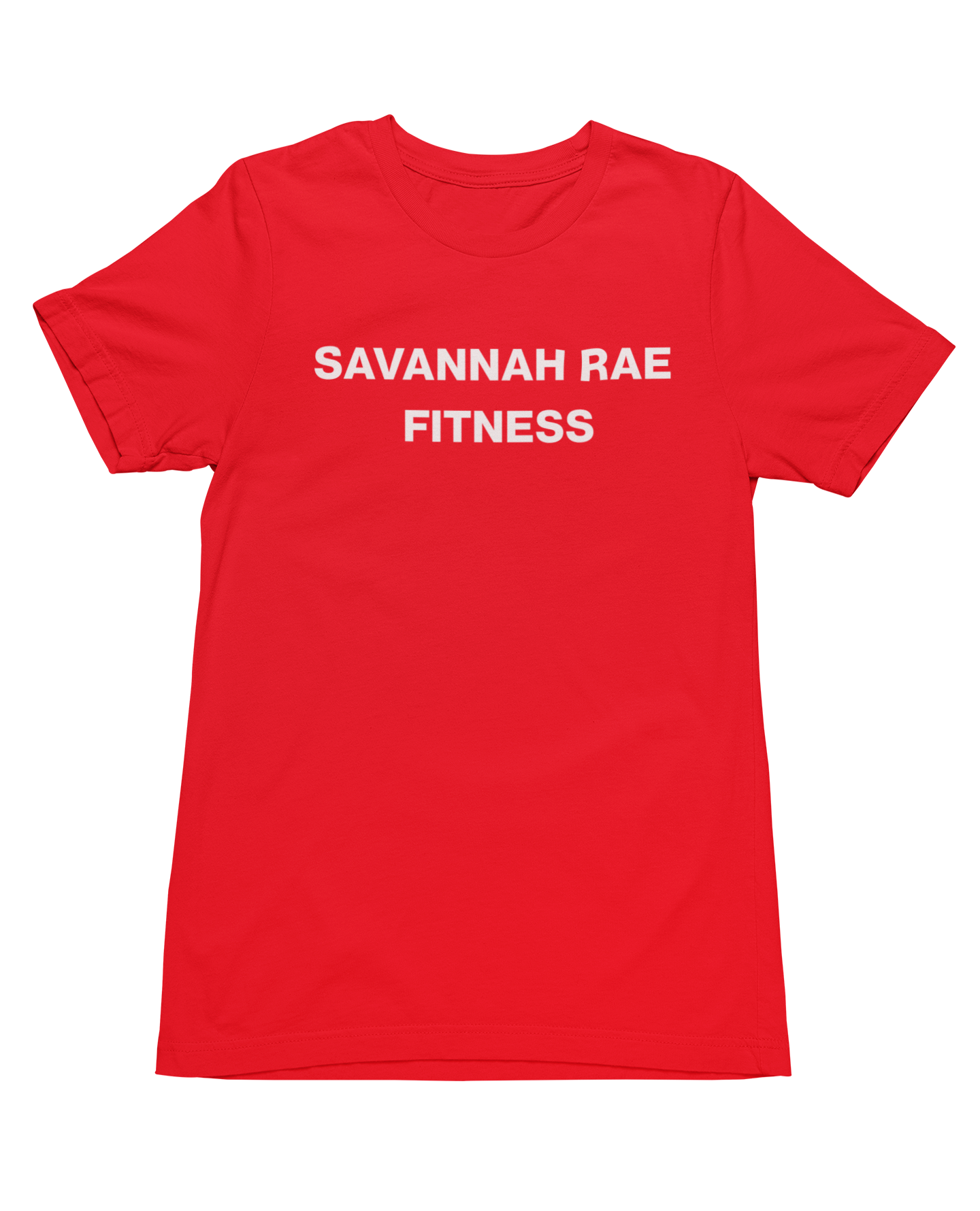 SAVANNAH RAE FITNESS RED TEE