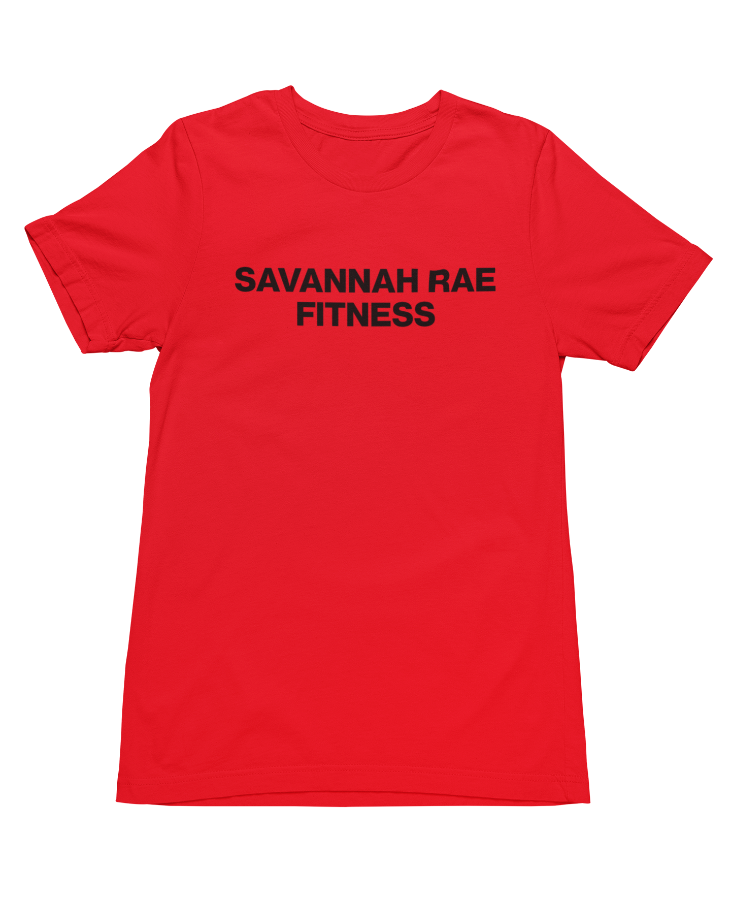 SAVANNAH RAE FITNESS RED TEE