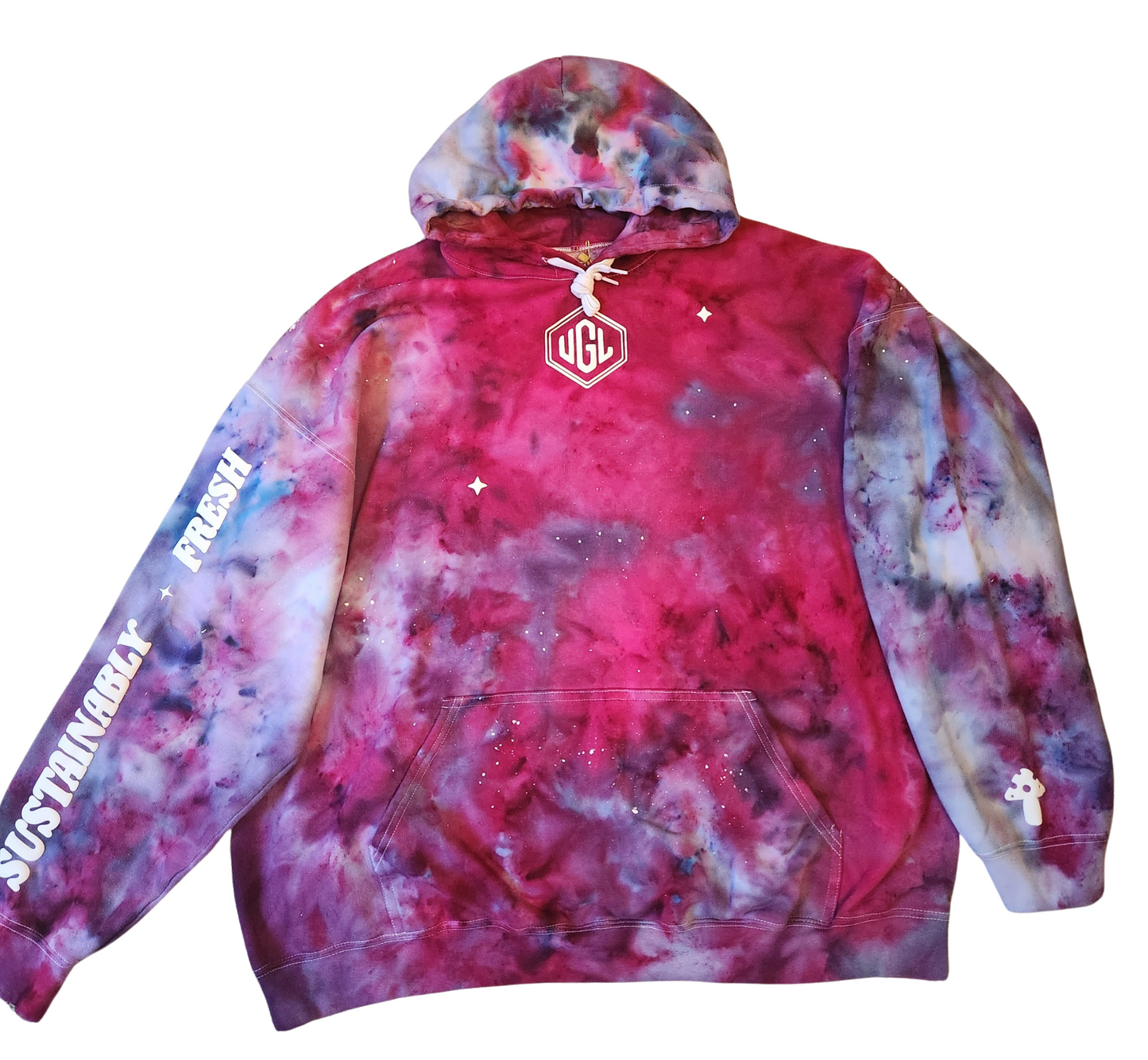 Tie Dyed Hoodie - Amethyst/Light Sapphire