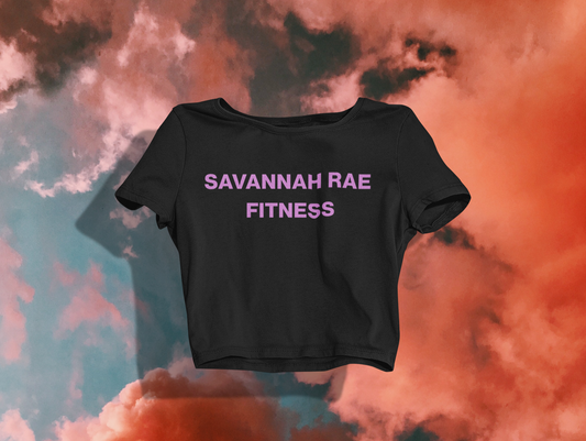 SAVANNAH RAE FITNESS CROP TEE