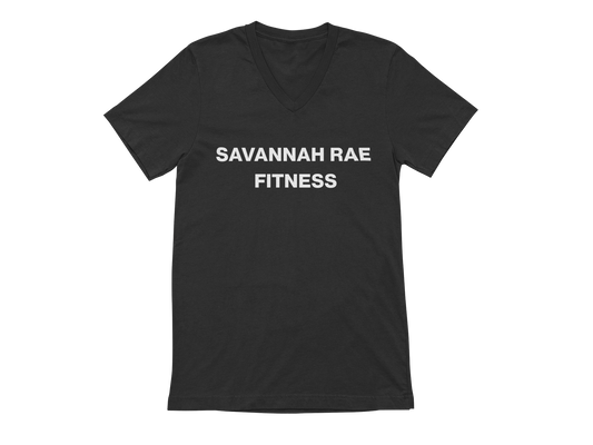 SAVANNAH RAE FITNESS V-NECK TEE