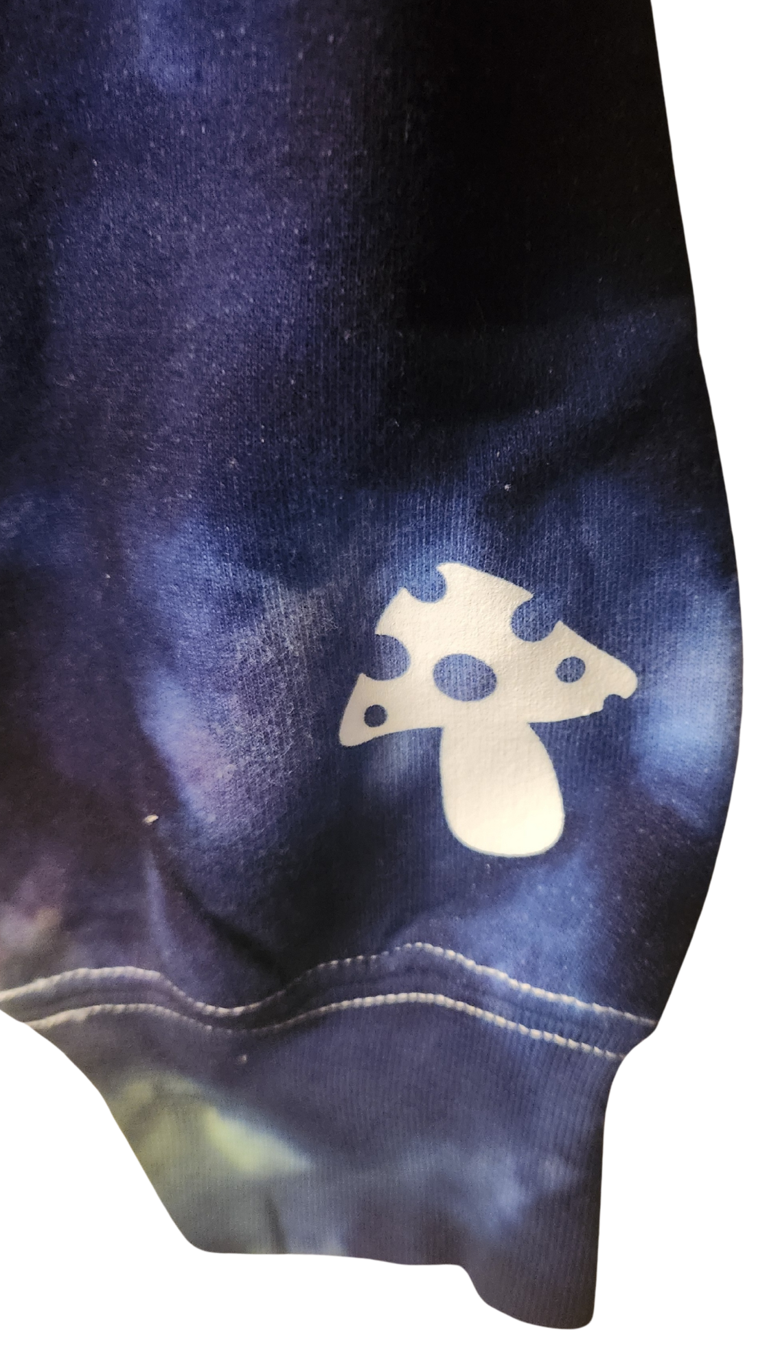 Custom Tie Dye Hoodie - Sapphire/Violet/Cloud